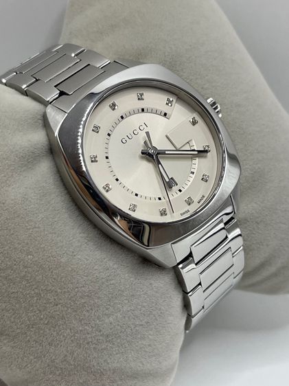 GUCCI GG2570 G Frame 37 mm Diamond 12P Stainless Steel White Dial YA142402 รูปที่ 6