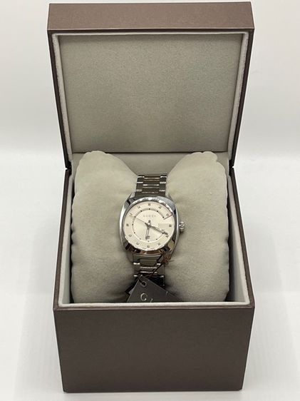 GUCCI GG2570 G Frame 37 mm Diamond 12P Stainless Steel White Dial YA142402 รูปที่ 3