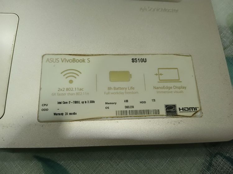 I7 7500U 2.70GHZ RAM16G SSD240G GPU 940MX 2G DDR5 รูปที่ 8