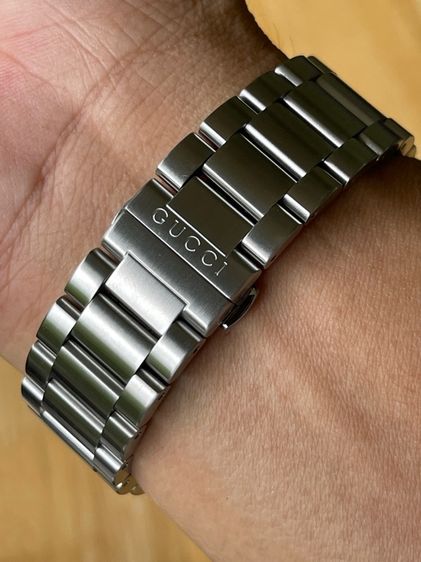GUCCI Dive 45 mm Stainless Steel Blue Dial Men’s Quartz Watch YA136203 รูปที่ 16