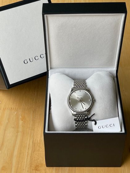 GUCCI G Timeless Watch Steel 36mm Silver Api Star Swiss Men’s Watch  YA1264153 รูปที่ 3
