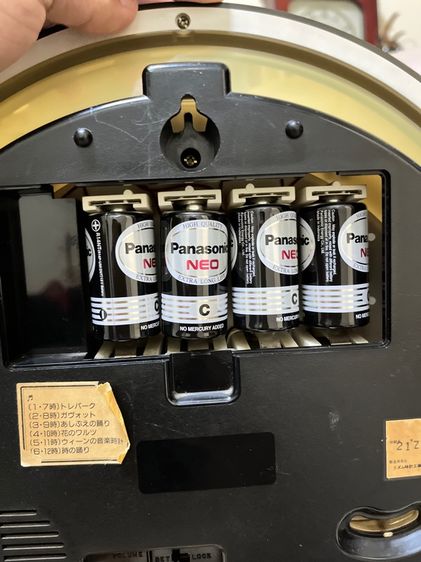 นาฬิกาแขวนดนตรี Rhythm Small World 4MH689 ของแท้ญี่ปุ่น เล่นเพลงและเข็มเคลื่อนไหวตามจังหวะ ของสะสมหายาก รูปที่ 8