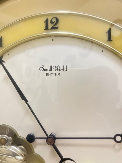 นาฬิกาแขวนดนตรี Rhythm Small World 4MH689 ของแท้ญี่ปุ่น เล่นเพลงและเข็มเคลื่อนไหวตามจังหวะ ของสะสมหายาก รูปที่ 3