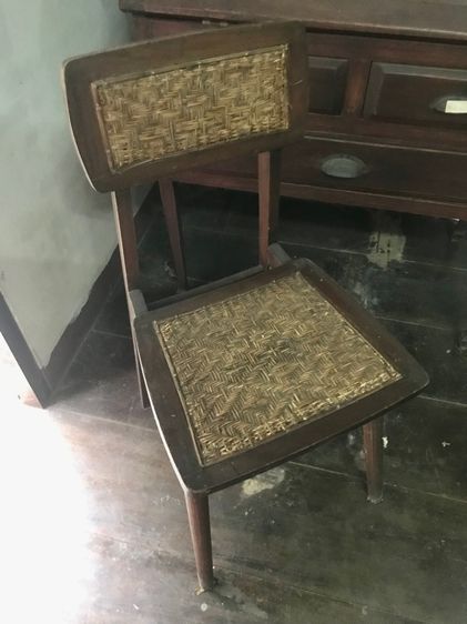 เก้าอี้หวายไม้สักโบราณ รูปที่ 3