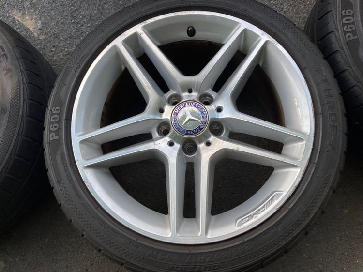 ล้อBenz 17 AMG W204 ตัวนอก หน้าเล็ก หลังใหญ่ แท้มือสอง 5 รู 112 ใส่ Benz รุ่นอื่นได้ Vito W212 W211 W209 W207 R170 R171 W203 W245 W246 W176 รูปที่ 14