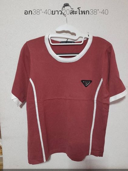 เสื้อยืด  oversize cotton100 ลายหมา. อก42-44ใส่ได้ทั้งชายเเละหญิง รูปที่ 8
