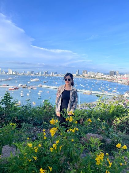 เสื้อคลุมกันหนาว ลายดอกไม้ ใส่สบาย ผ้ากำมะหยี่ รูปที่ 4