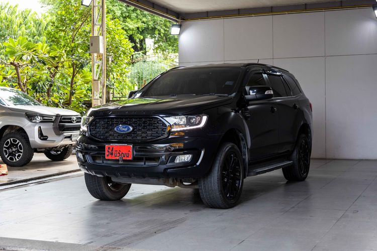 Ford Everest 2021 2.0 Titanium Sport Utility-car ดีเซล ไม่ติดแก๊ส เกียร์อัตโนมัติ ดำ รูปที่ 3