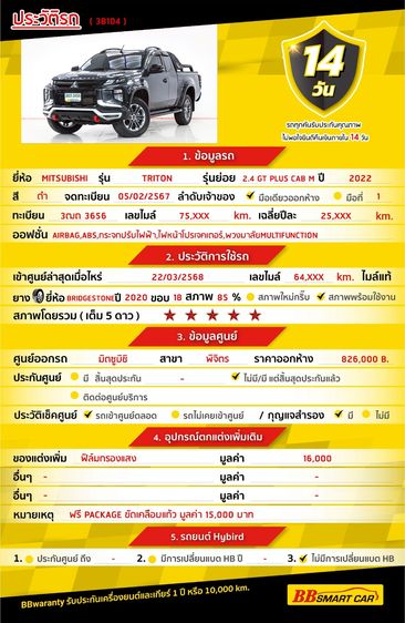 Mitsubishi Triton 2022 2.4 GT Plus Pickup ดีเซล ไม่ติดแก๊ส เกียร์ธรรมดา เทา รูปที่ 2