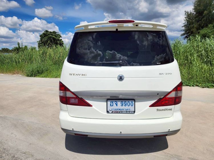 Ssangyong Stavic 2007 2.7 SV270 STD Utility-car ดีเซล ไม่ติดแก๊ส เกียร์อัตโนมัติ ขาว รูปที่ 2