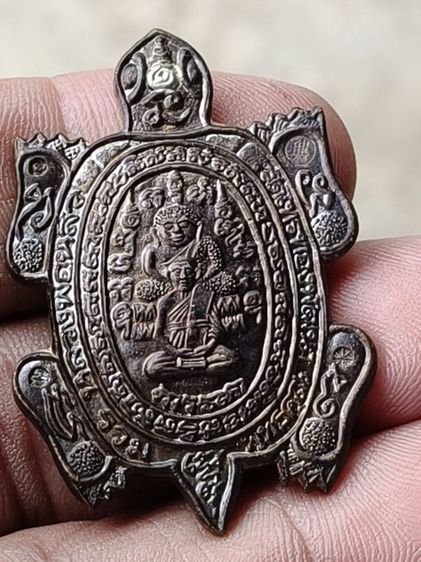 พญาเต่าเรือนหลวงปู่หลิววัดไร่แตงทองแท้กล่องเดิมเดิมรุ่นรวมพุทธคุณฃ่ รูปที่ 3