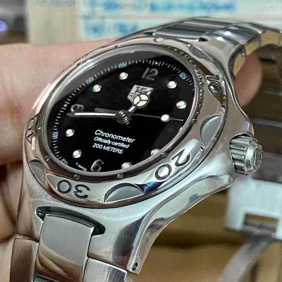 Tag Heuer Kirium หน้าดำ เครื่องออโต้ Boy Size. รูปที่ 3