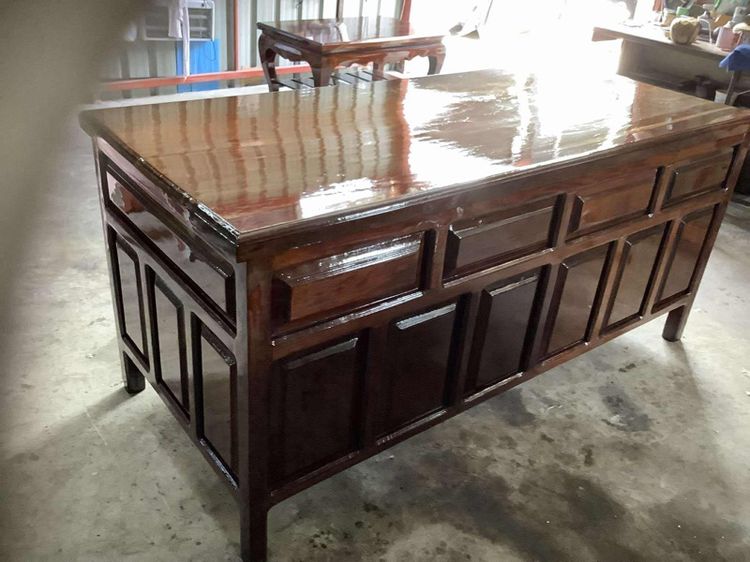 โต๊ะบัญชีไม้มะค่า รูปที่ 9