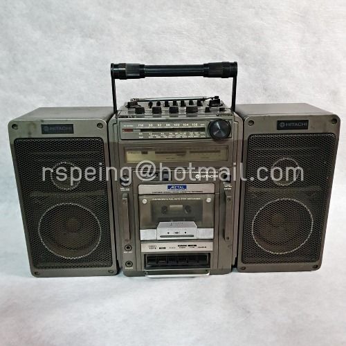 อื่นๆ ลำโพงแยกชิ้น และซับวูฟเฟอร์ อื่นๆ เครื่องเล่นเทปคาสเซ็ทวินเทจ Hitachi TRK-9140W  ของแท้ยุค 80–90s รุ่นหายาก