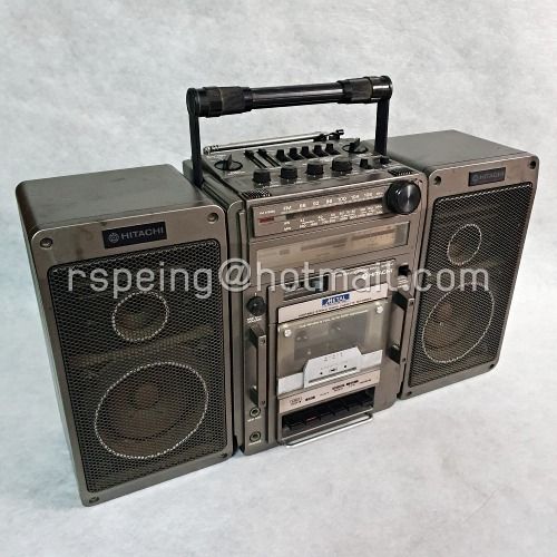 เครื่องเล่นเทปคาสเซ็ทวินเทจ Hitachi TRK-9140W  ของแท้ยุค 80–90s รุ่นหายาก รูปที่ 2