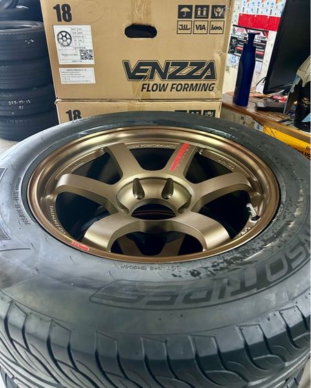 ล้อใหม่TE37SUV 18x9 ET0 6x139 พร้อมยางมือสอง LENSO 265 60 18 ครบชุด ราคาถูกจัดให้ชุดเดียวจร้า รูปที่ 7