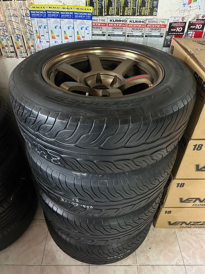 ล้อใหม่TE37SUV 18x9 ET0 6x139 พร้อมยางมือสอง LENSO 265 60 18 ครบชุด ราคาถูกจัดให้ชุดเดียวจร้า รูปที่ 8
