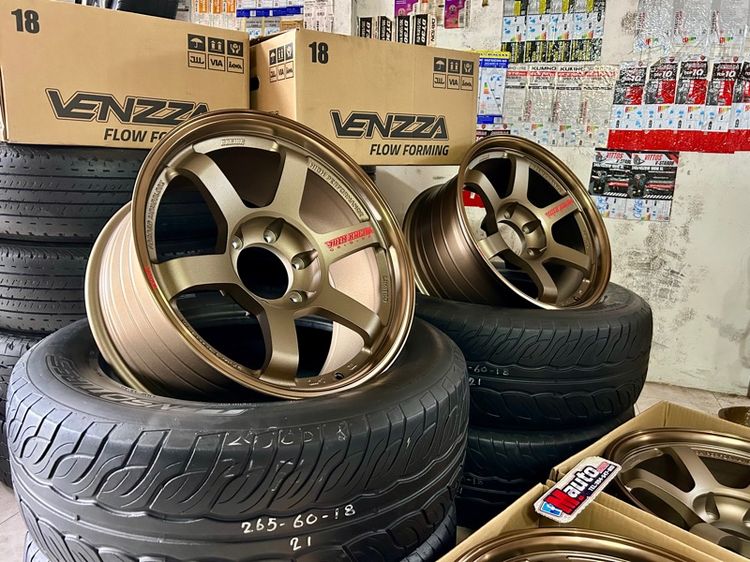 ล้อใหม่TE37SUV 18x9 ET0 6x139 พร้อมยางมือสอง LENSO 265 60 18 ครบชุด ราคาถูกจัดให้ชุดเดียวจร้า รูปที่ 2