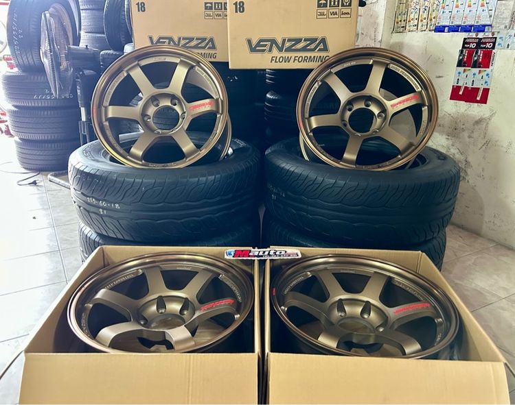 ล้อใหม่TE37SUV 18x9 ET0 6x139 พร้อมยางมือสอง LENSO 265 60 18 ครบชุด ราคาถูกจัดให้ชุดเดียวจร้า รูปที่ 4