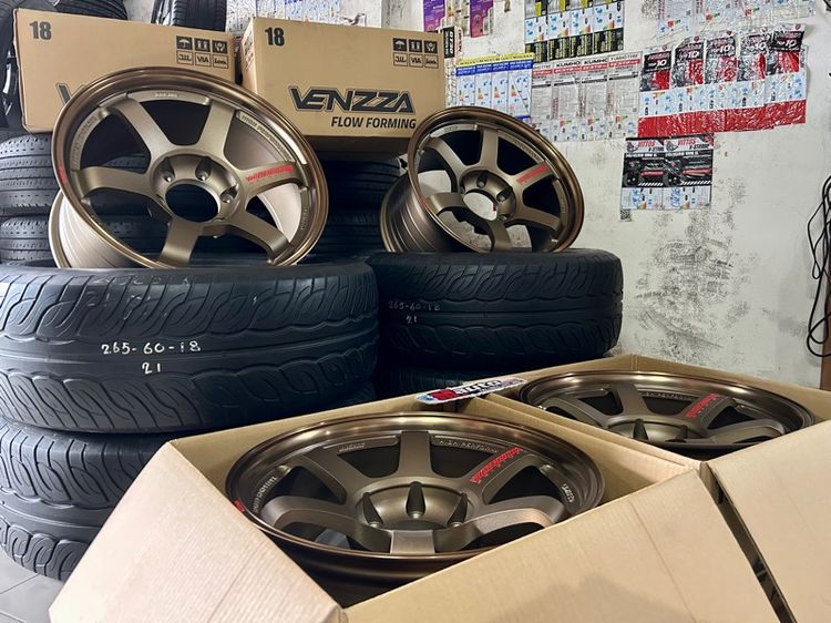 ล้อใหม่TE37SUV 18x9 ET0 6x139 พร้อมยางมือสอง LENSO 265 60 18 ครบชุด ราคาถูกจัดให้ชุดเดียวจร้า รูปที่ 3