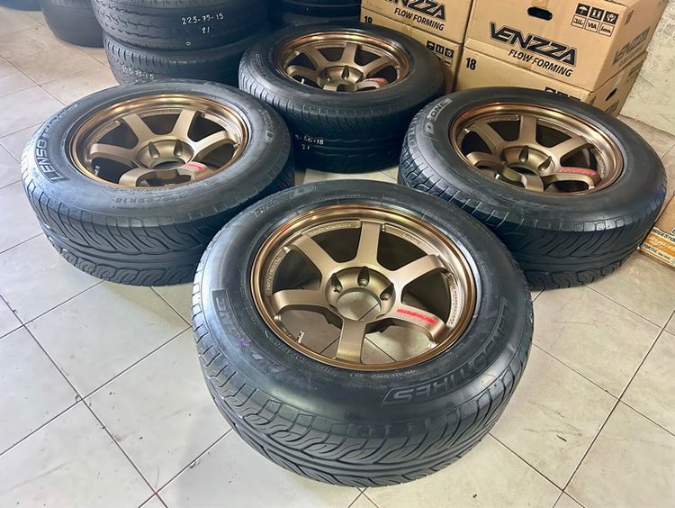 ล้อใหม่TE37SUV 18x9 ET0 6x139 พร้อมยางมือสอง LENSO 265 60 18 ครบชุด ราคาถูกจัดให้ชุดเดียวจร้า รูปที่ 5