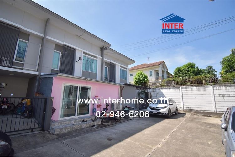 ทาวน์เฮ้าส์ 2 ชั้น 17.5 ตร.ว. หมู่บ้านพฤกษาวิลล์55-2 ใกล้แฟชั่นไอส์แลนด์ แยกพระยาสุเรนทร์ ซอยสุเหร่าคลองหนึ่ง13 ถนนรามอินทรา เขตคลองสามวา 