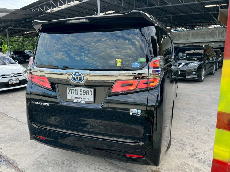 Toyota Vellfire 2018 2.5 HV X 4WD Van ไฮบริด ไม่ติดแก๊ส เกียร์อัตโนมัติ ดำ รูปที่ 4
