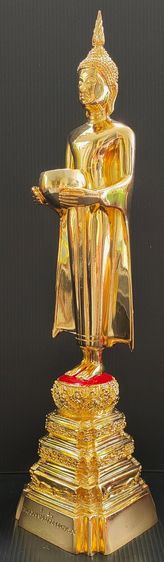 หลวงพ่อบ้านแหลม วัดเพชรสมุทร สูง 14.5 นิ้ว กาหลั่ยทอง สวย รูปที่ 4