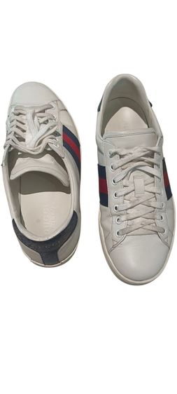 Gucci Sneakers Blue Red stripe รูปที่ 9