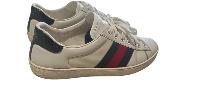 Gucci Sneakers Blue Red stripe รูปที่ 4