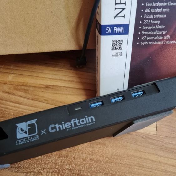 Cheiftain ฐานรอง Notebook 3 USB Hub พัดลม Noctua รูปที่ 5