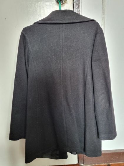 เสื้อโค้ทยาว เสื้อกันหนาวผู้หญิงสีดำ รูปที่ 7