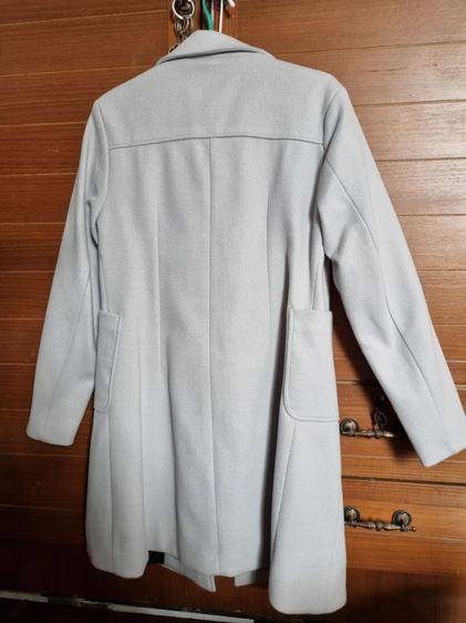 เสื้อโค้ทยาวผู้หญิง สีเทา รูปที่ 11