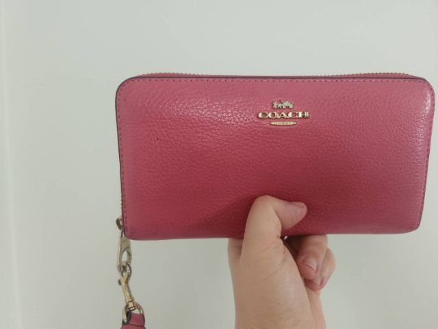 กระเป๋าตัง ใบยาว  coach แท้  มือสอง รูปที่ 2