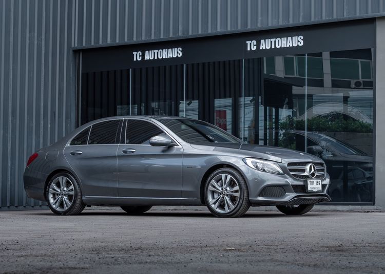 Mercedes-Benz C-Class 2018 C350 Sedan ปลั๊กอินไฮบริด (PHEV) ไม่ติดแก๊ส เกียร์อัตโนมัติ เทา