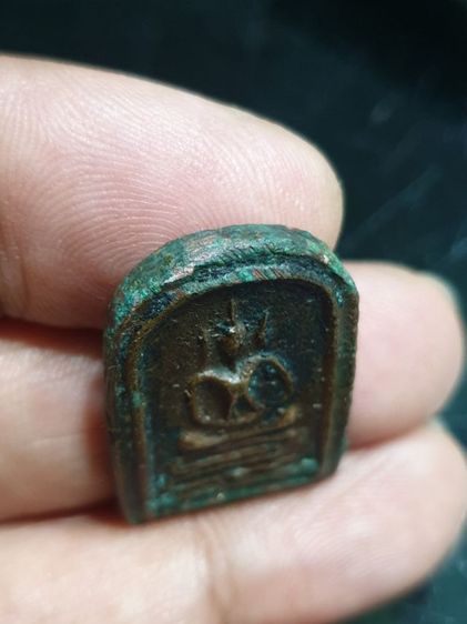 เหรียญหล่อพระสมเด็จ หลวงพ่อแอ๋ว วัดหัวเมือง รุ่นแรก (เล็บมือ) เนื้อทองเหลือง ปี 2528 จ.อุทัยธานี เหรียญสมบูรณ์ จะมีสนิมเขียว พระแท้ดูง่าย รูปที่ 8