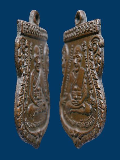 เหรียญเสมาหลวงปู่ทวด วัดช้างให้ รุ่น3 ปี 04 บล็อคหน้าผาก 3 เส้น เนื้อทองแดง หายาก รูปที่ 2