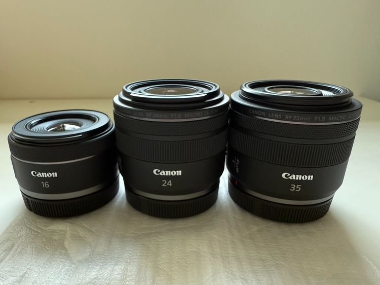 เลนส์ CANON RF16 F2.8, RF24 - RF35 F1.8 STM