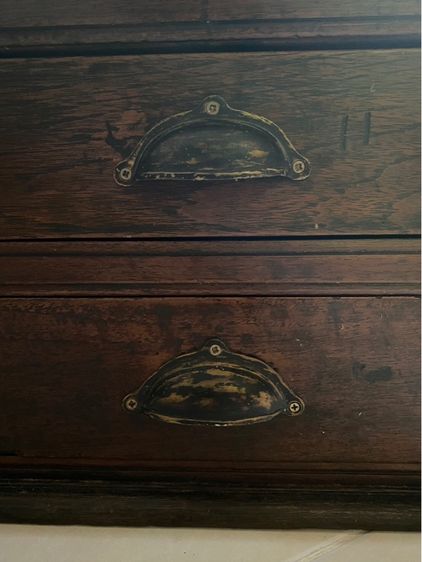 โต๊ะเครื่องแป้งไม้สักโบราณ  (คันฉ่องโบราณ) รูปที่ 7