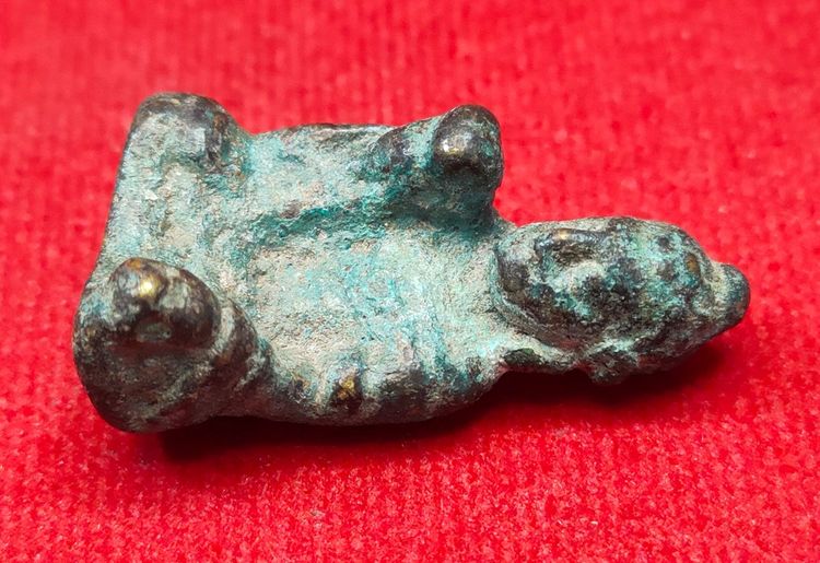 💟 พระประทานพร เนื้อสำริด ศิลปะทวารวดี รูปที่ 4