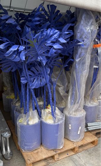 ต้นไม้ปลอมทำสีสดใสพร้อมกระถาง รูปที่ 9