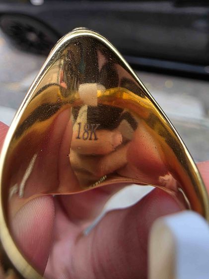 แหวน หัวพลอยสีเขียว สวยหายาก ของเก่าเก็บ รุ่นเก่า ขายตามสภาพ ขนาดมาตรฐาน เบอร์ 9-10 สวยหายาก อย่างดีหนัก ๆ พร้อมส่งครับ  รูปที่ 4