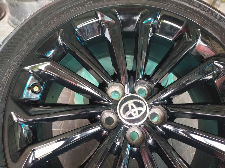แม็กโตโยต้า ขอบ17 สีอบpowder coat พร้อมยางโยโกฮาม่า 215 50 17 ปี22 ใส่อัลติสได้ทุกรุ่น เซียนต้า  วิช พุส รูปที่ 5