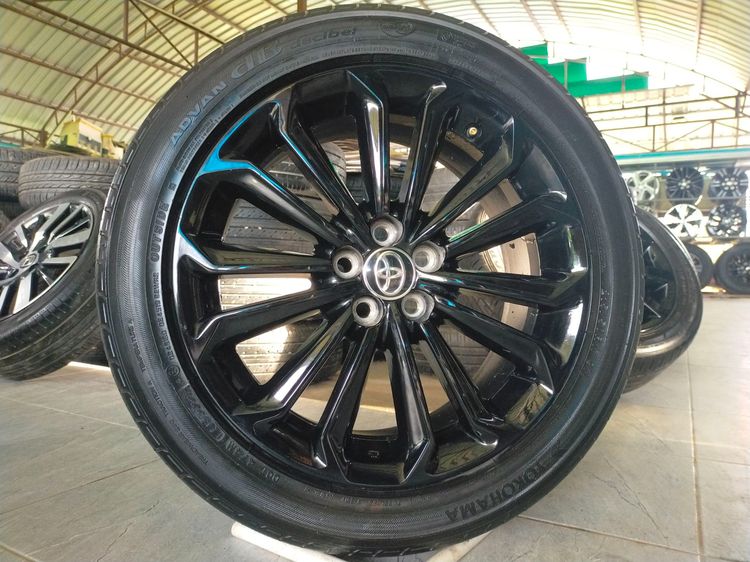 แม็กโตโยต้า ขอบ17 สีอบpowder coat พร้อมยางโยโกฮาม่า 215 50 17 ปี22 ใส่อัลติสได้ทุกรุ่น เซียนต้า  วิช พุส รูปที่ 3