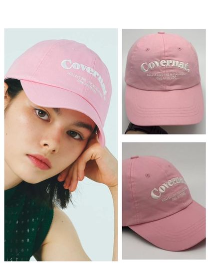  หมวก COVERNAT used ของแท้ 💯  สภาพสวย   รุ่น Serif Lettering Ball Cap  สีชมพู  รูปที่ 2