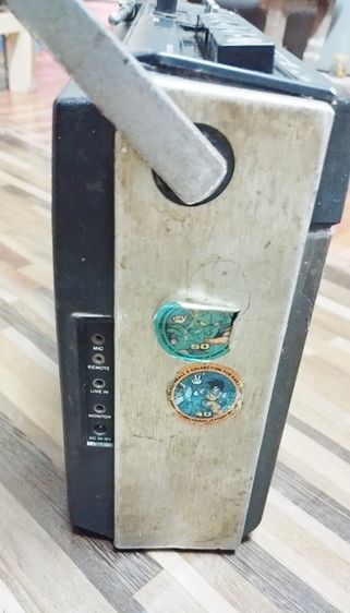 วิทยุเทปเก่า Sony CF480S ไฟเข้า เปิดไม่ติด สำหรับ ตกแต่งร้าน รูปที่ 3