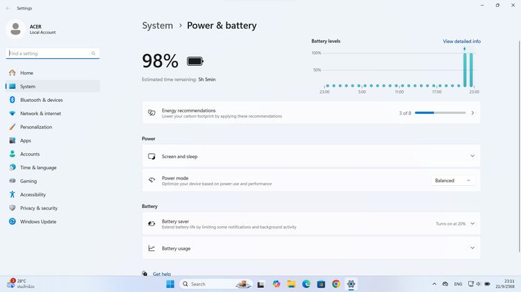 ขาย โน็ตบุ๊ค Acer TravelMate P214 Core i5 Gen11 Ram 8GB M.2 512GB.แบตเก็บนานๆ วินโดว์แท้ การ์ดจอแยก ราคา7,300บาท รูปที่ 18