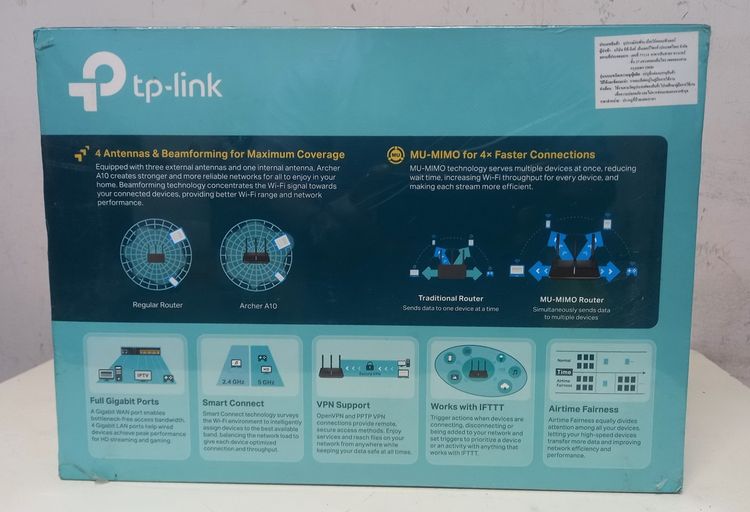 Wi-Fi Router Access Point TP-LINK Archer A10 AC2600 MU-MIMO  รูปที่ 2