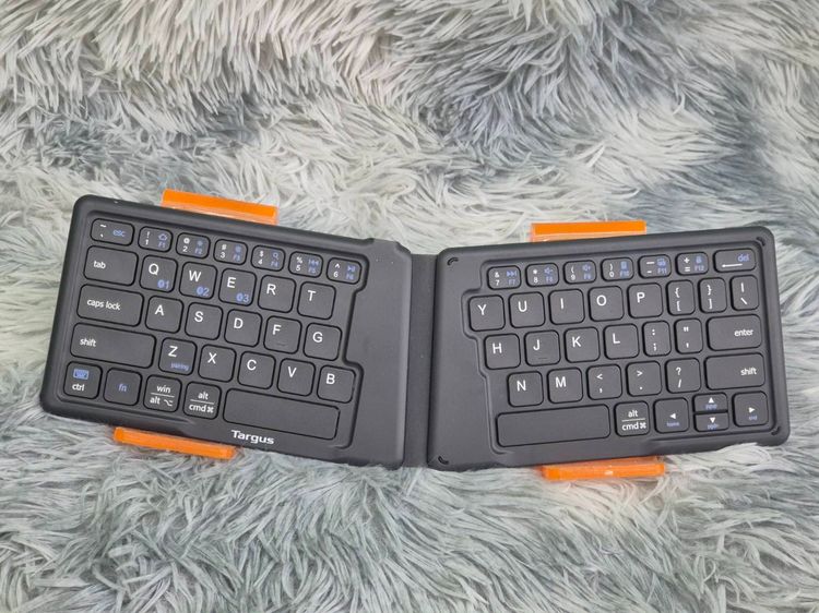 เม้าส์ และคีย์บอร์ด Targus Wireless Keyboard รุ่น AKF003 คีย์บอร์ดบลูทูธแบบพับได้ พกพาสะดวก