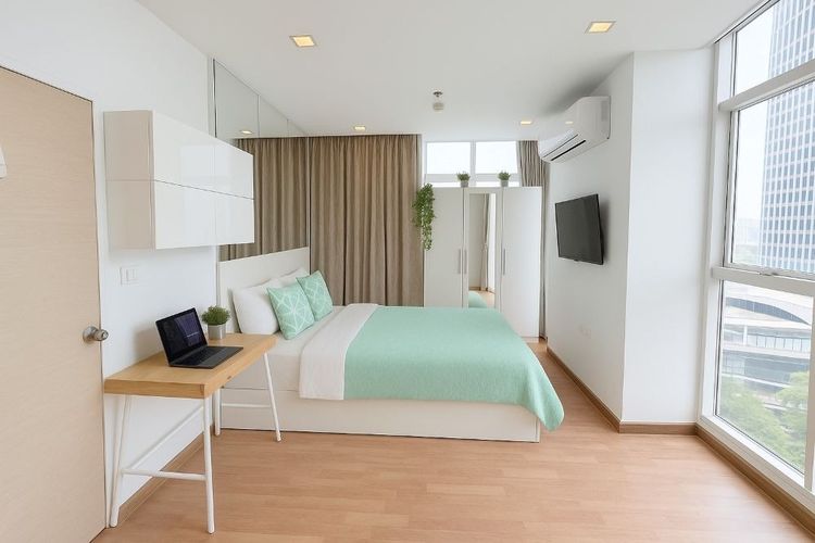 ตกแต่งครบ ขายคอนโด The Coast Bangkok อาคาร A ห้องมุม ชั้น 12A ติด BTS บางนา ราคาเพียง 4.7 ล้าน